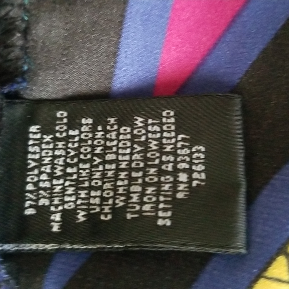 Nicole Miller blouse Vibrant Colors.Sz.L - Picture 13 of 15